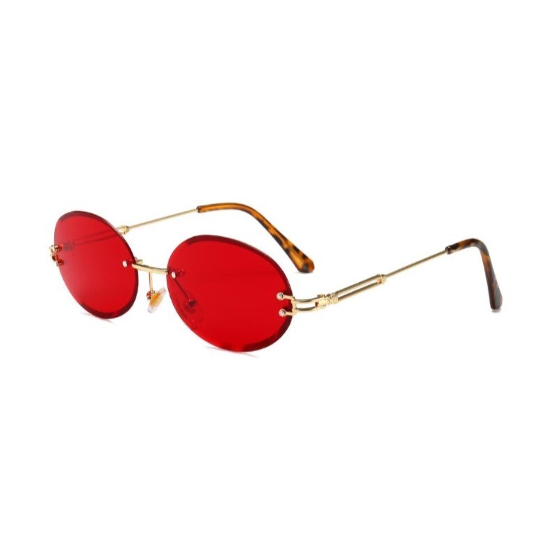 Luxury Rimless Steampunk Men Sunglasses