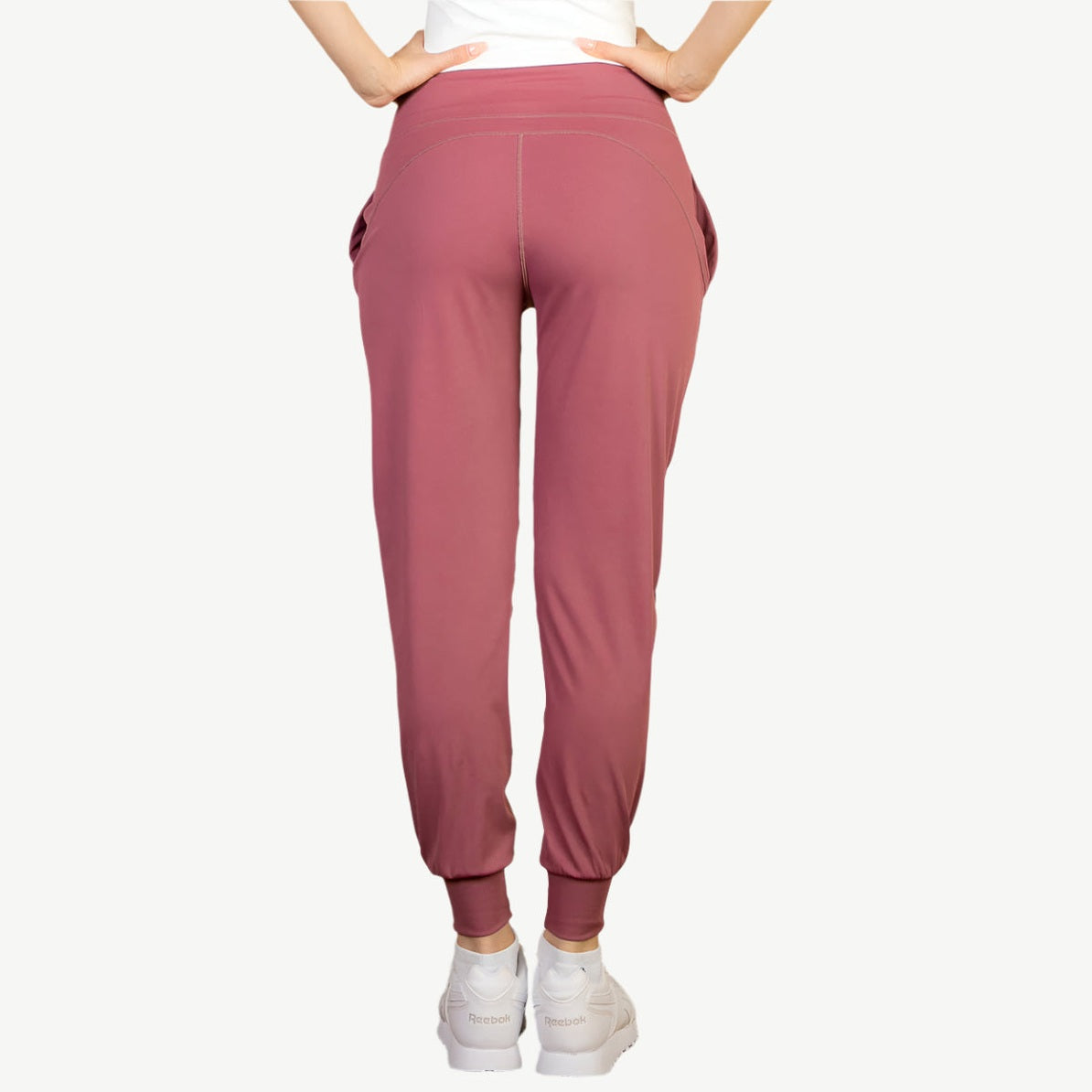 High Waisted Wide Waistband Joggers