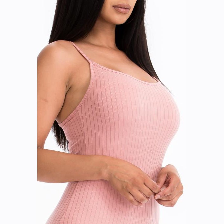 Ribbed Cami Soft Bodycon Dress