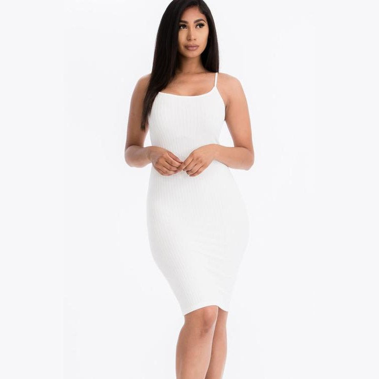 Ribbed Cami Soft Bodycon Dress
