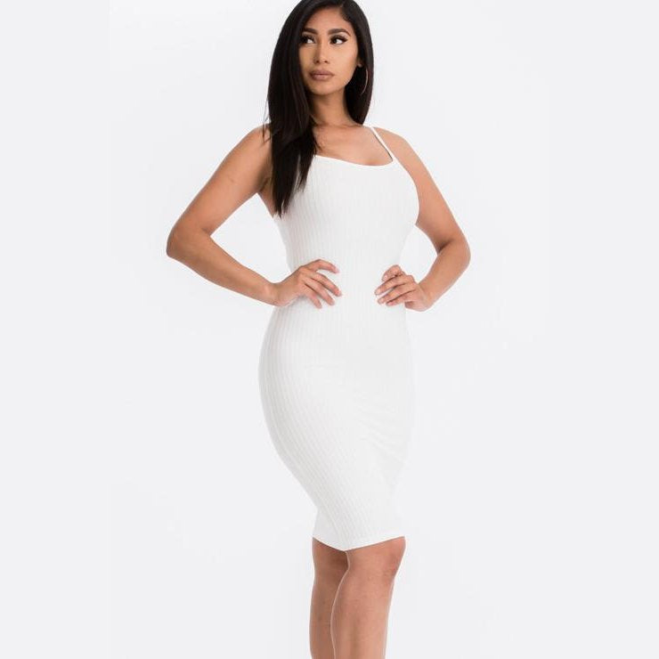 Ribbed Cami Soft Bodycon Dress