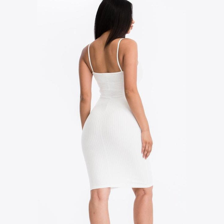 Ribbed Cami Soft Bodycon Dress