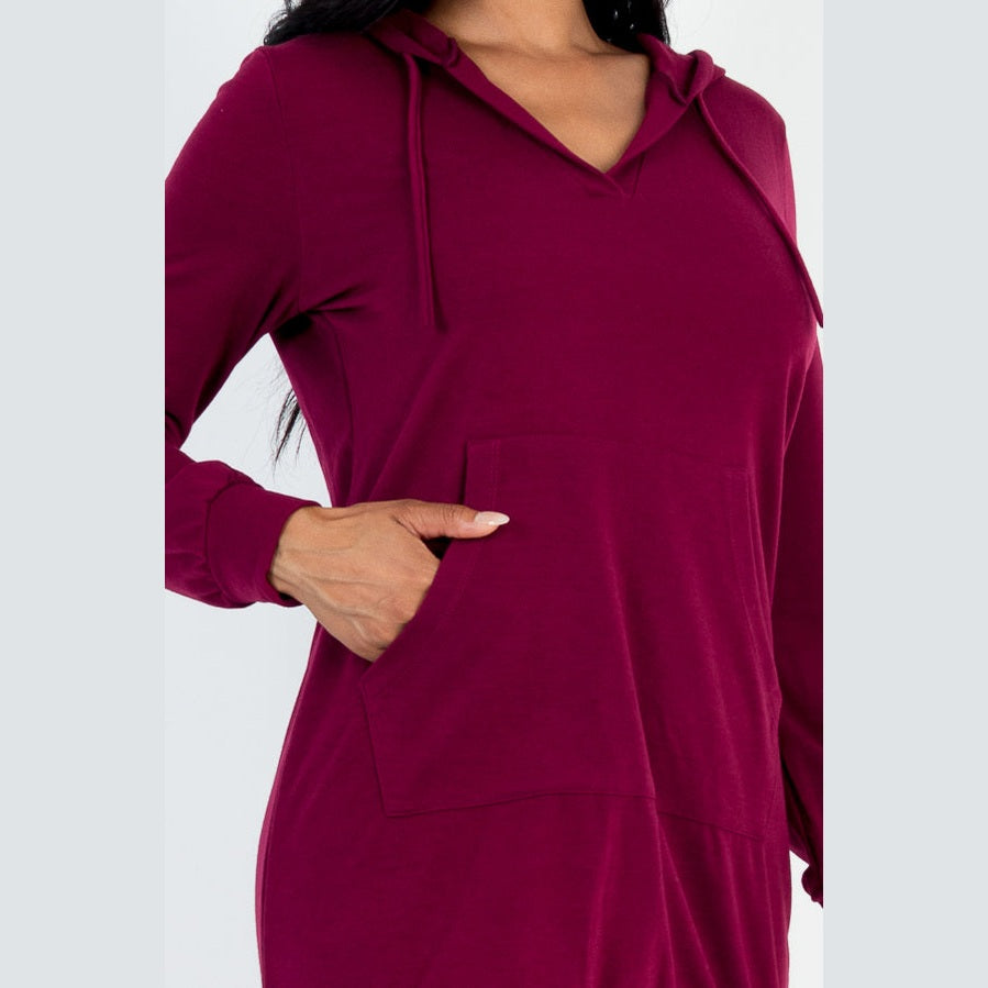 French Terry Hoodie Dress