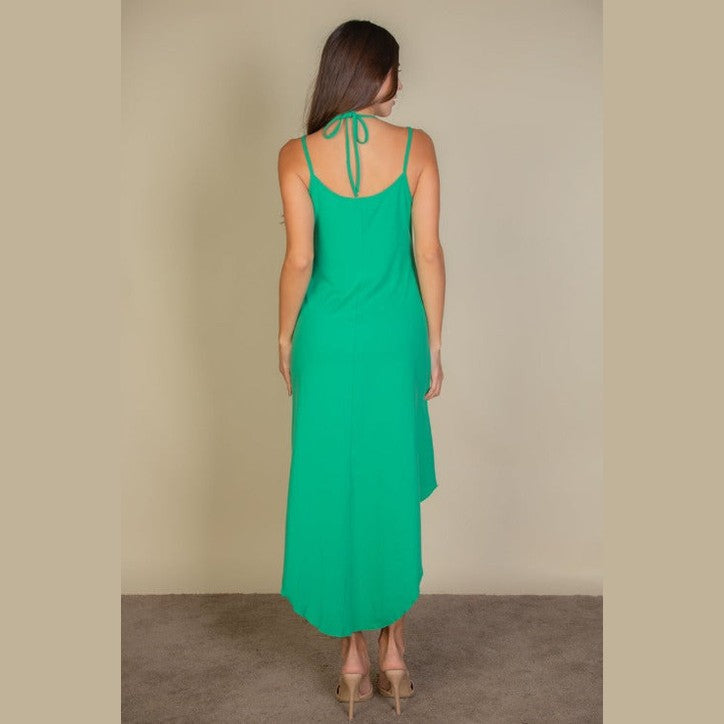 Solid Cami Double Strap Loose Fit Dress
