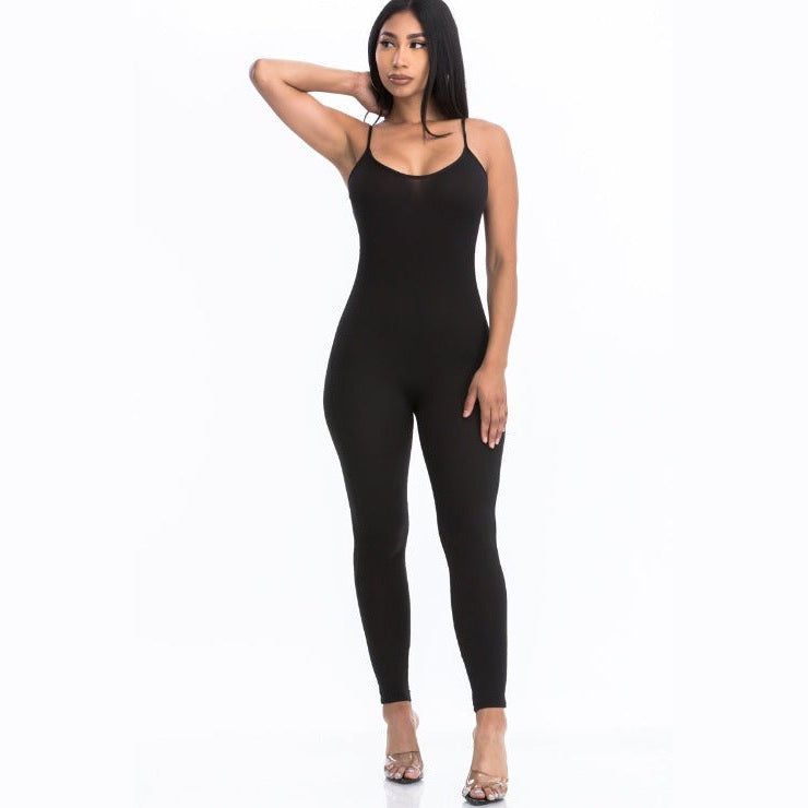 Solid Bodycon Cami Jumpsuit