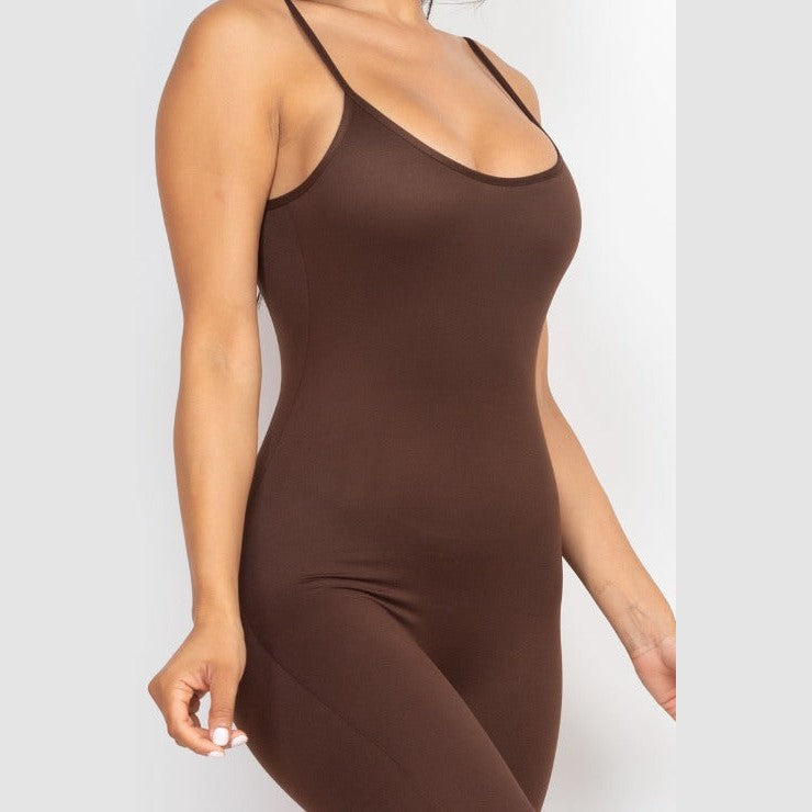 Solid Bodycon Cami Jumpsuit