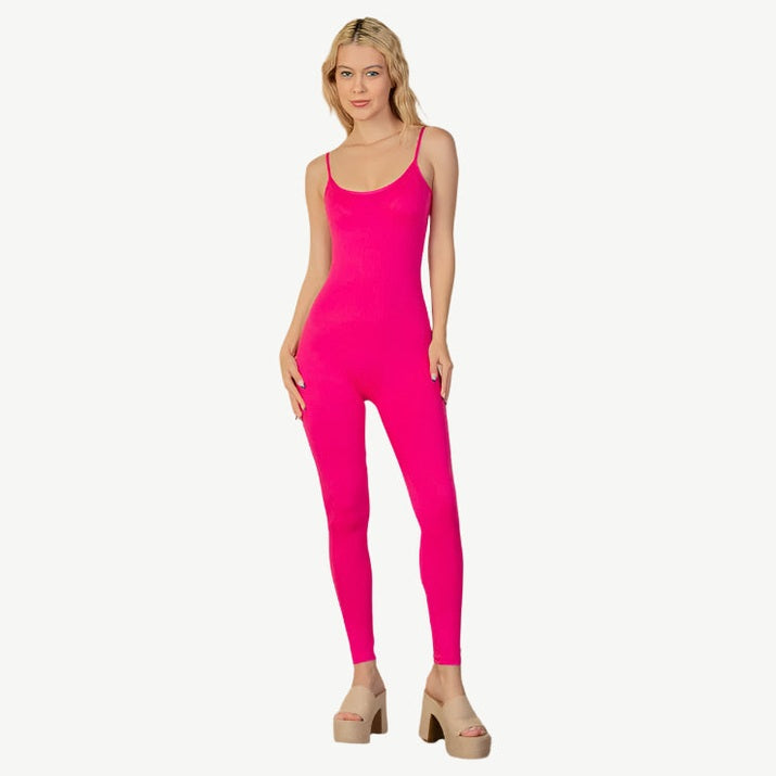 Solid Bodycon Cami Jumpsuit
