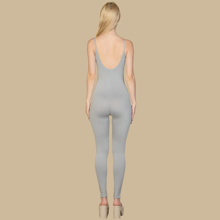Solid Bodycon Cami Jumpsuit