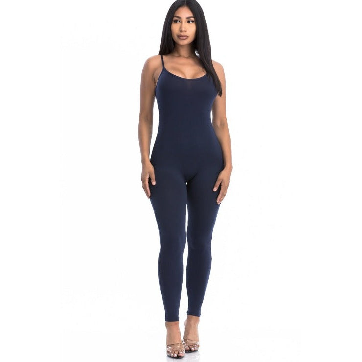 Solid Bodycon Cami Jumpsuit