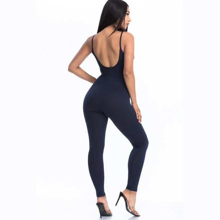 Solid Bodycon Cami Jumpsuit