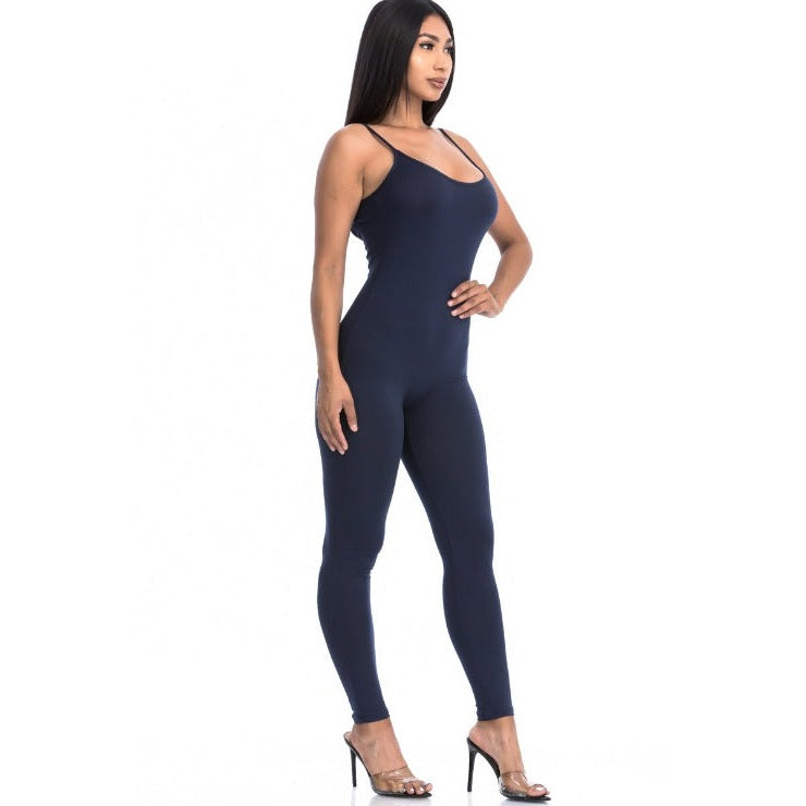 Solid Bodycon Cami Jumpsuit