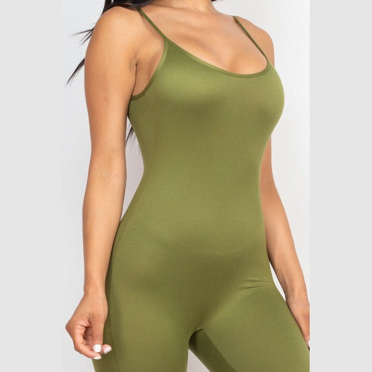 Solid Bodycon Cami Jumpsuit
