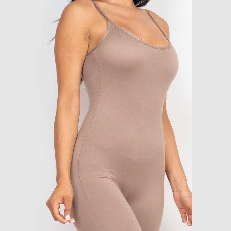 Solid Bodycon Cami Jumpsuit