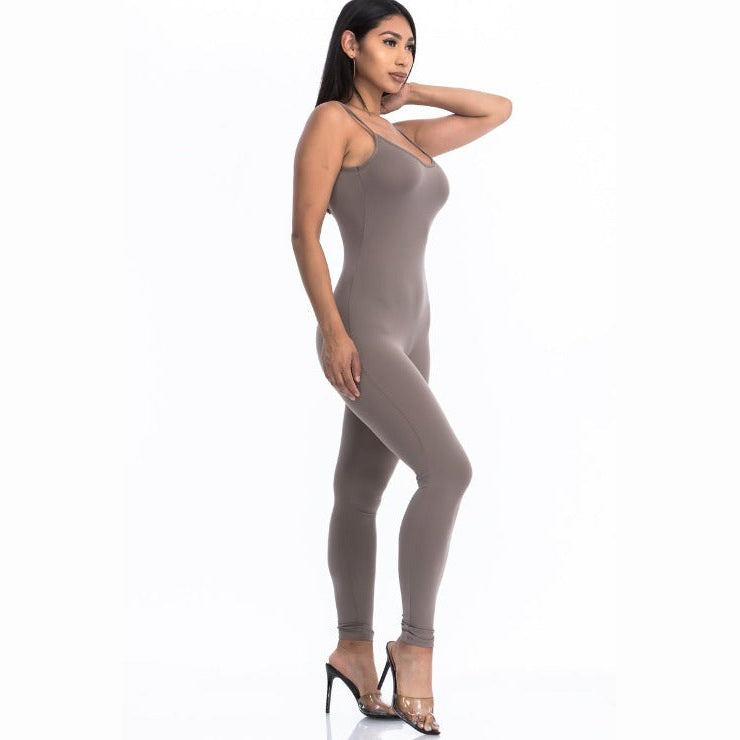 Solid Bodycon Cami Jumpsuit