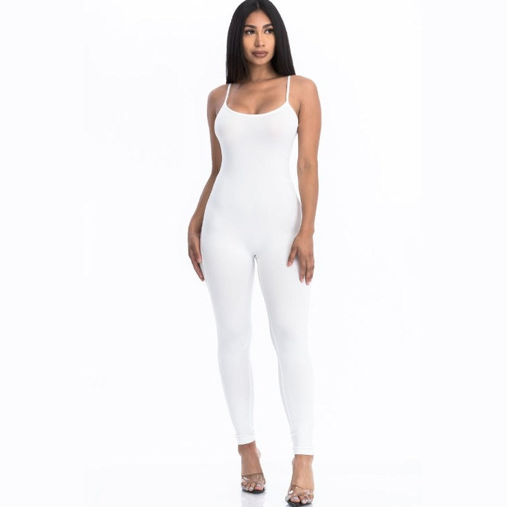Solid Bodycon Cami Jumpsuit