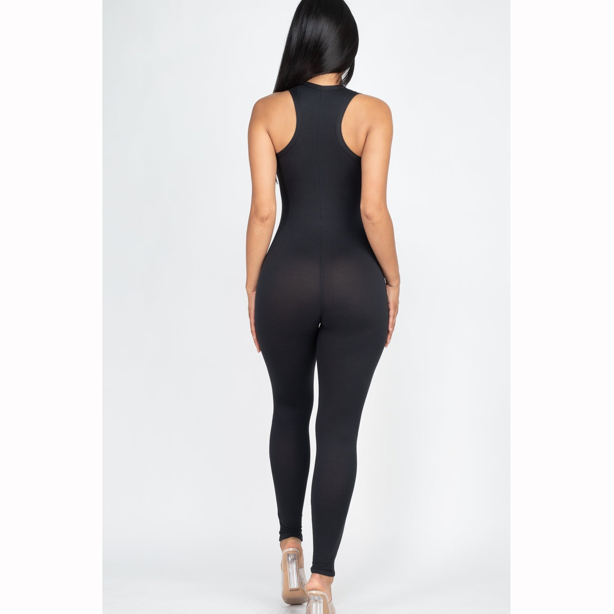 Racer Back Bodycon Jumpsuit