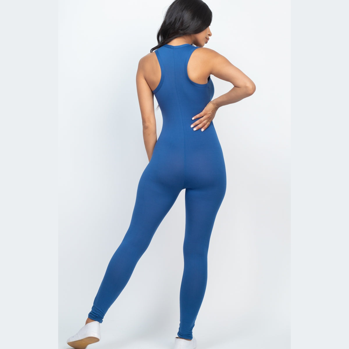 Racer Back Bodycon Jumpsuit