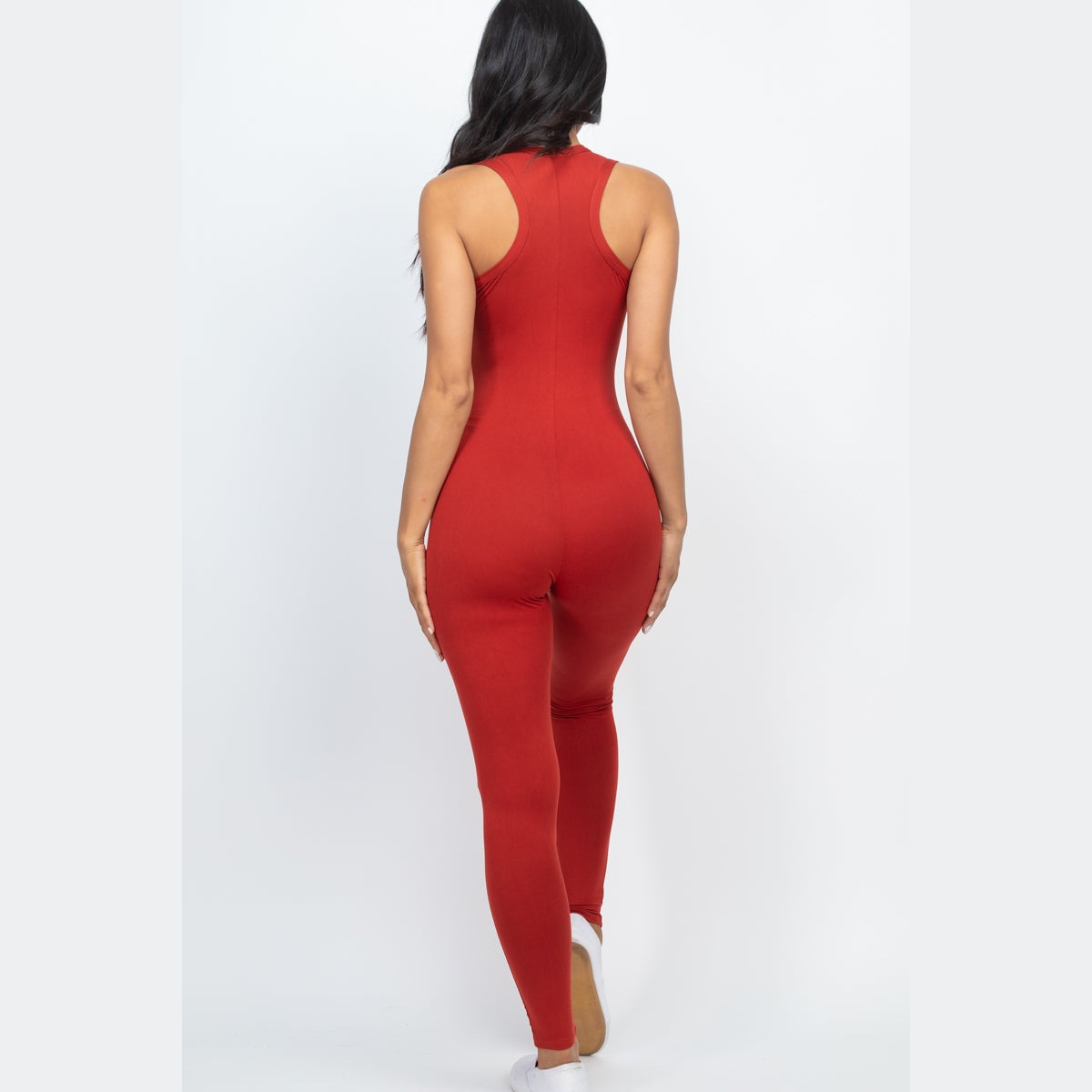 Racer Back Bodycon Jumpsuit