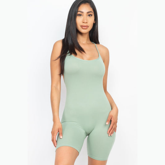 Crossback Bodycon Romper