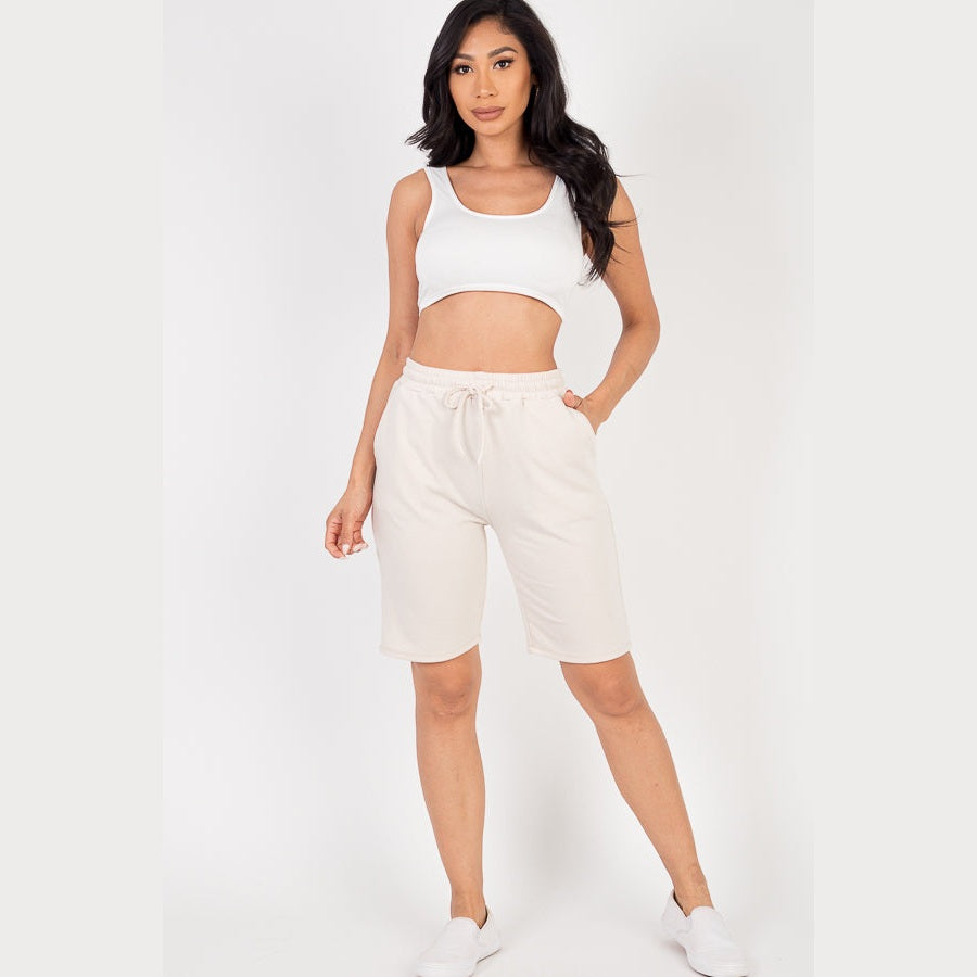 French Terry Bermuda Shorts