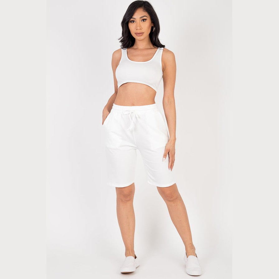 French Terry Bermuda Shorts
