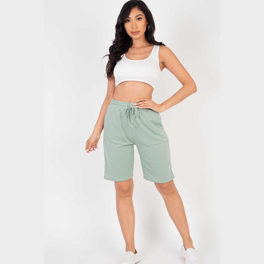 French Terry Bermuda Shorts