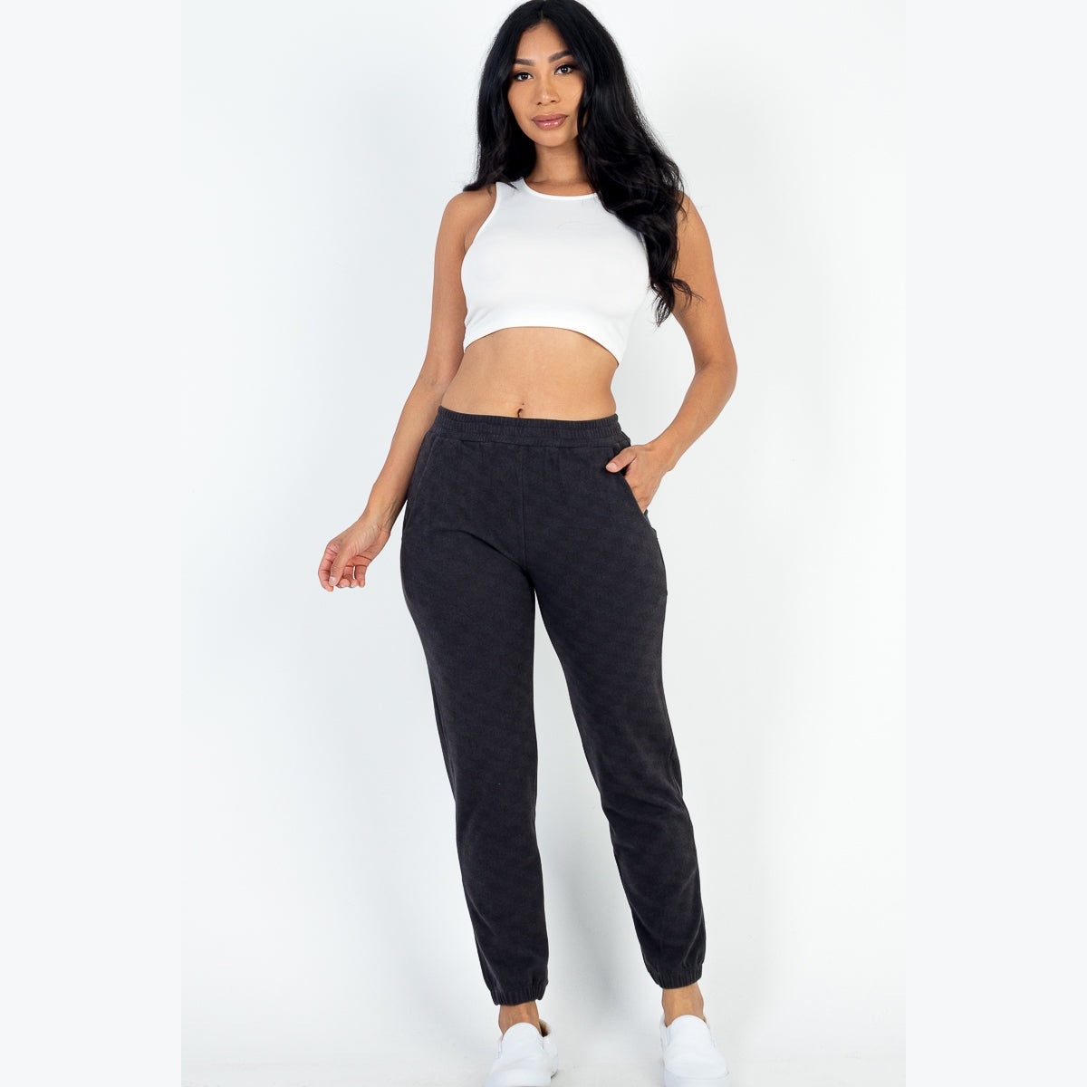 Ribbed Side Pocket Joggers