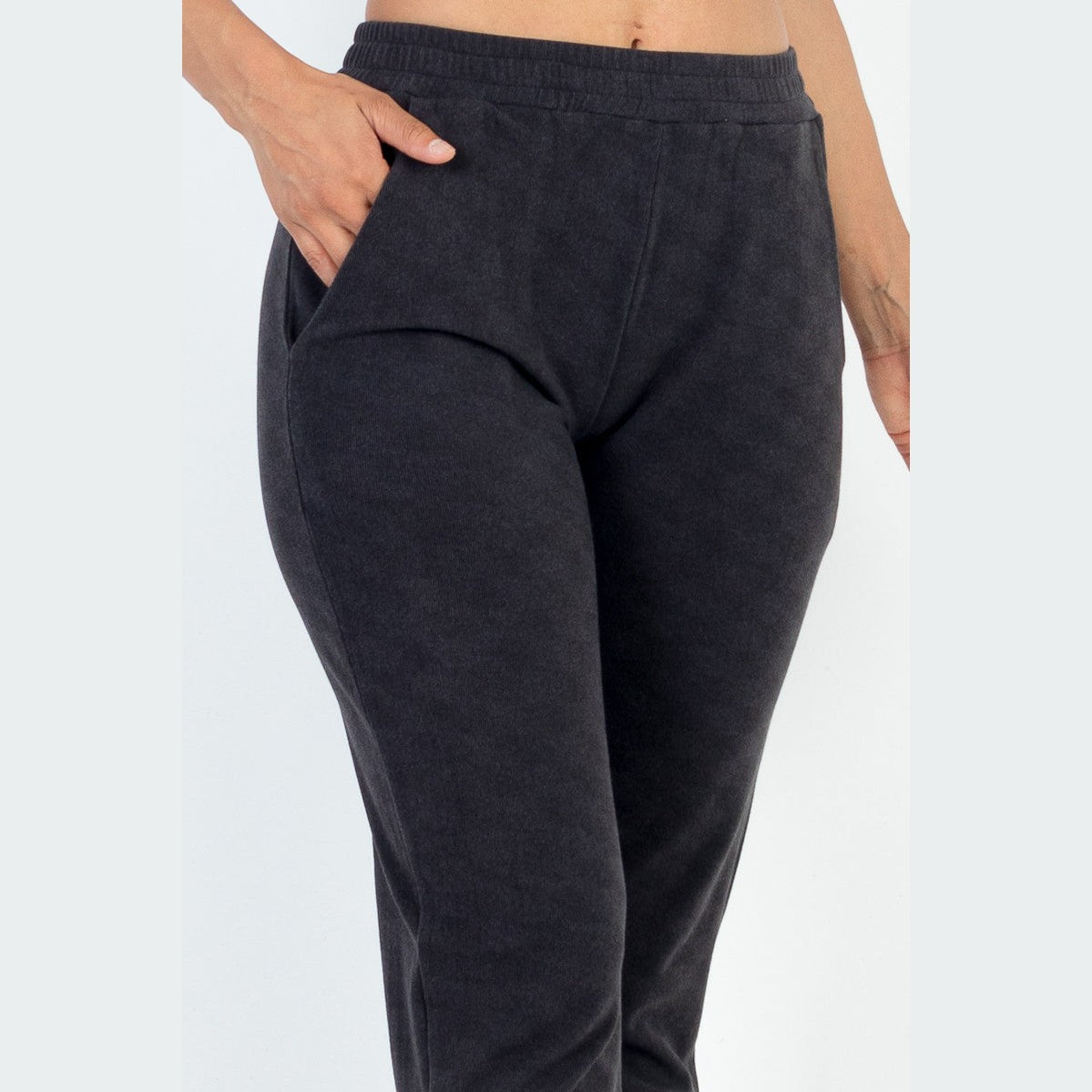 Ribbed Side Pocket Joggers