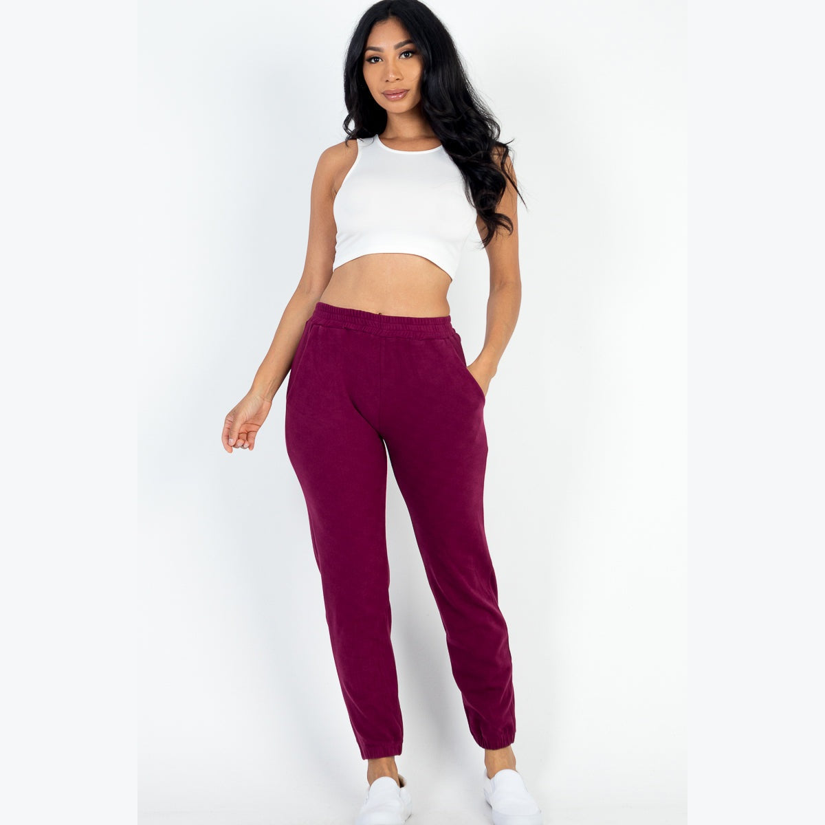 Ribbed Side Pocket Joggers