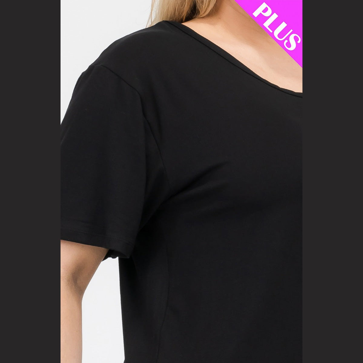 Plus Size Basic Short Sleeve T-shirt