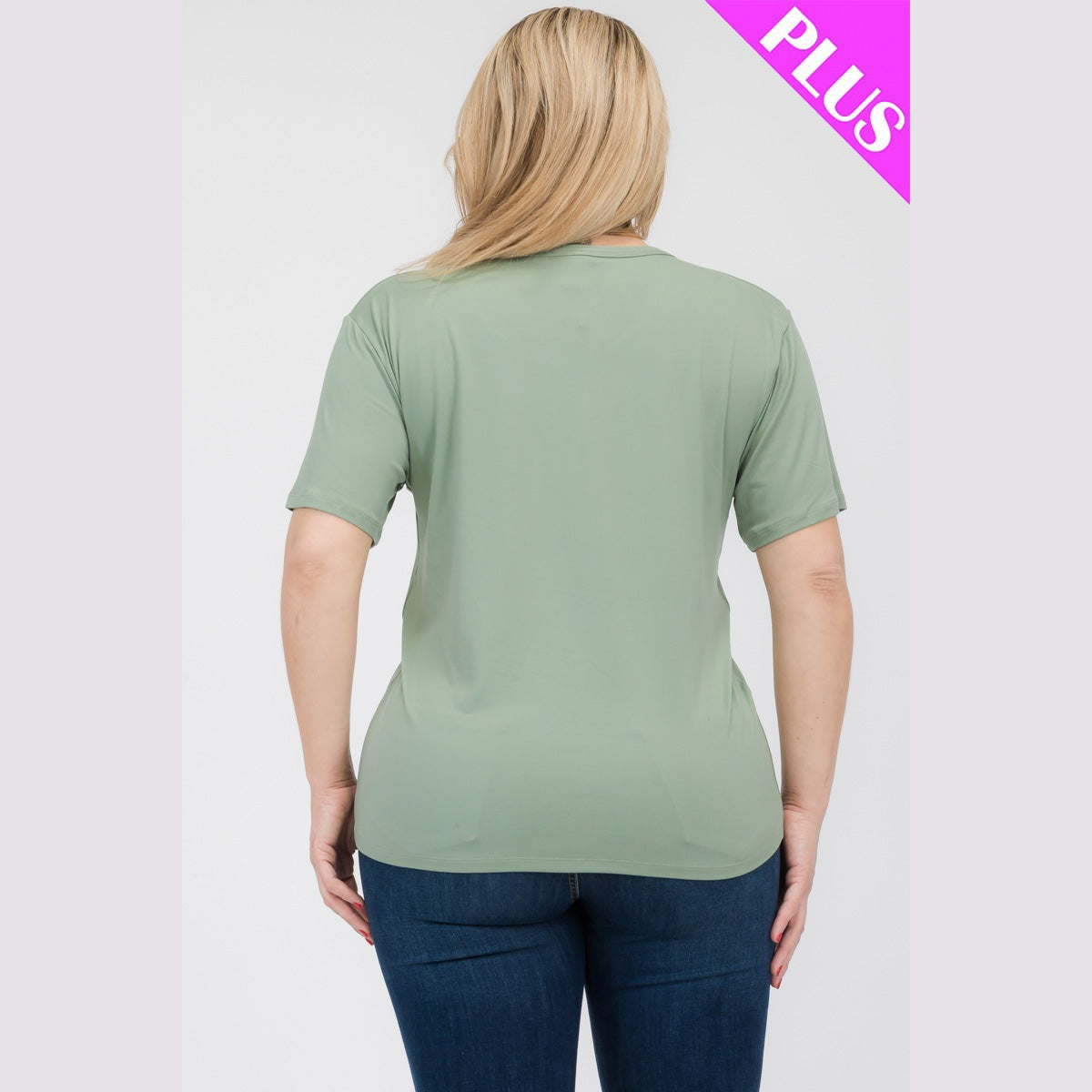 Plus Size Basic Short Sleeve T-shirt