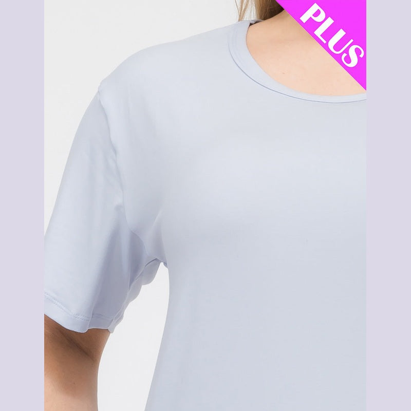 Plus Size Basic Short Sleeve T-shirt