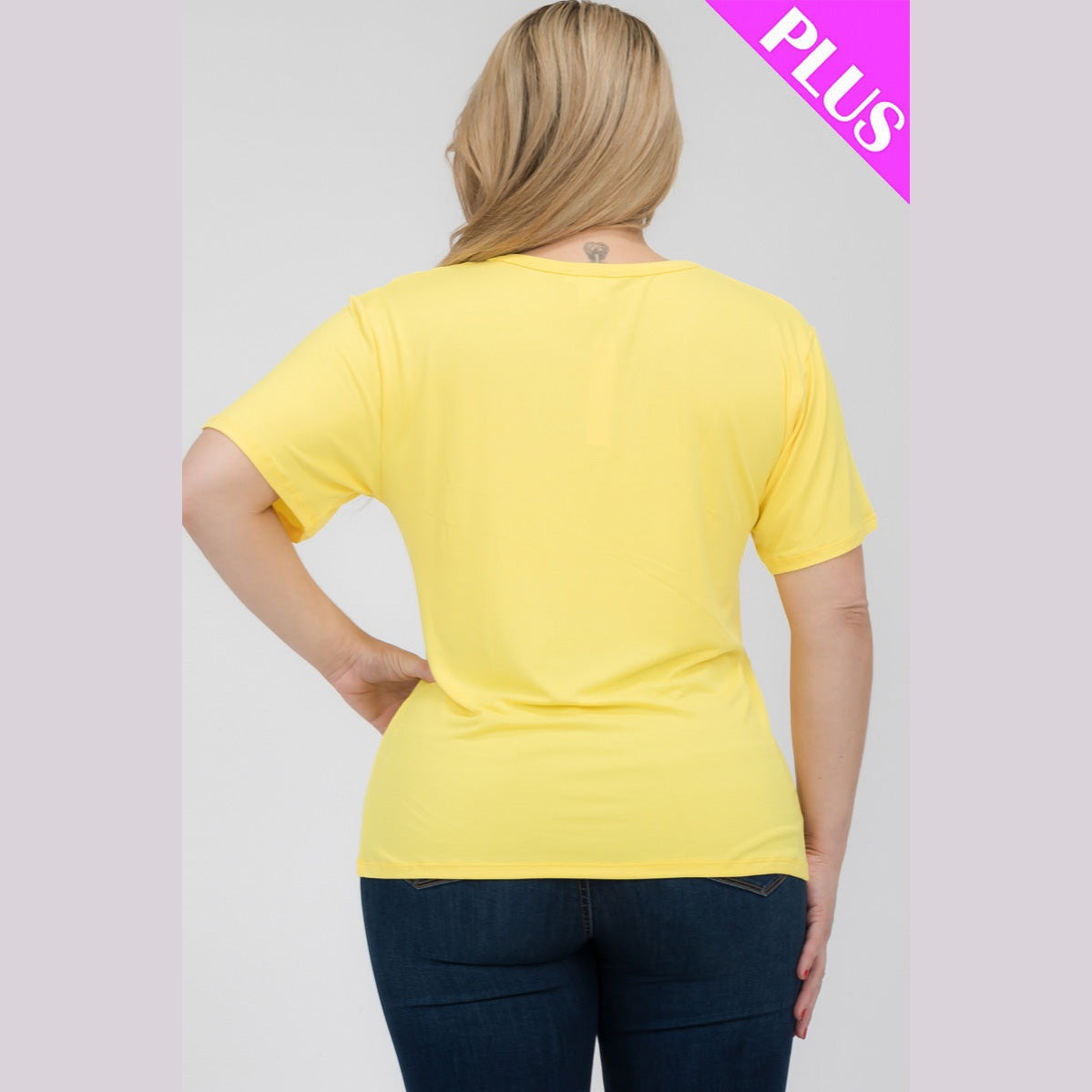 Plus Size Basic Short Sleeve T-shirt