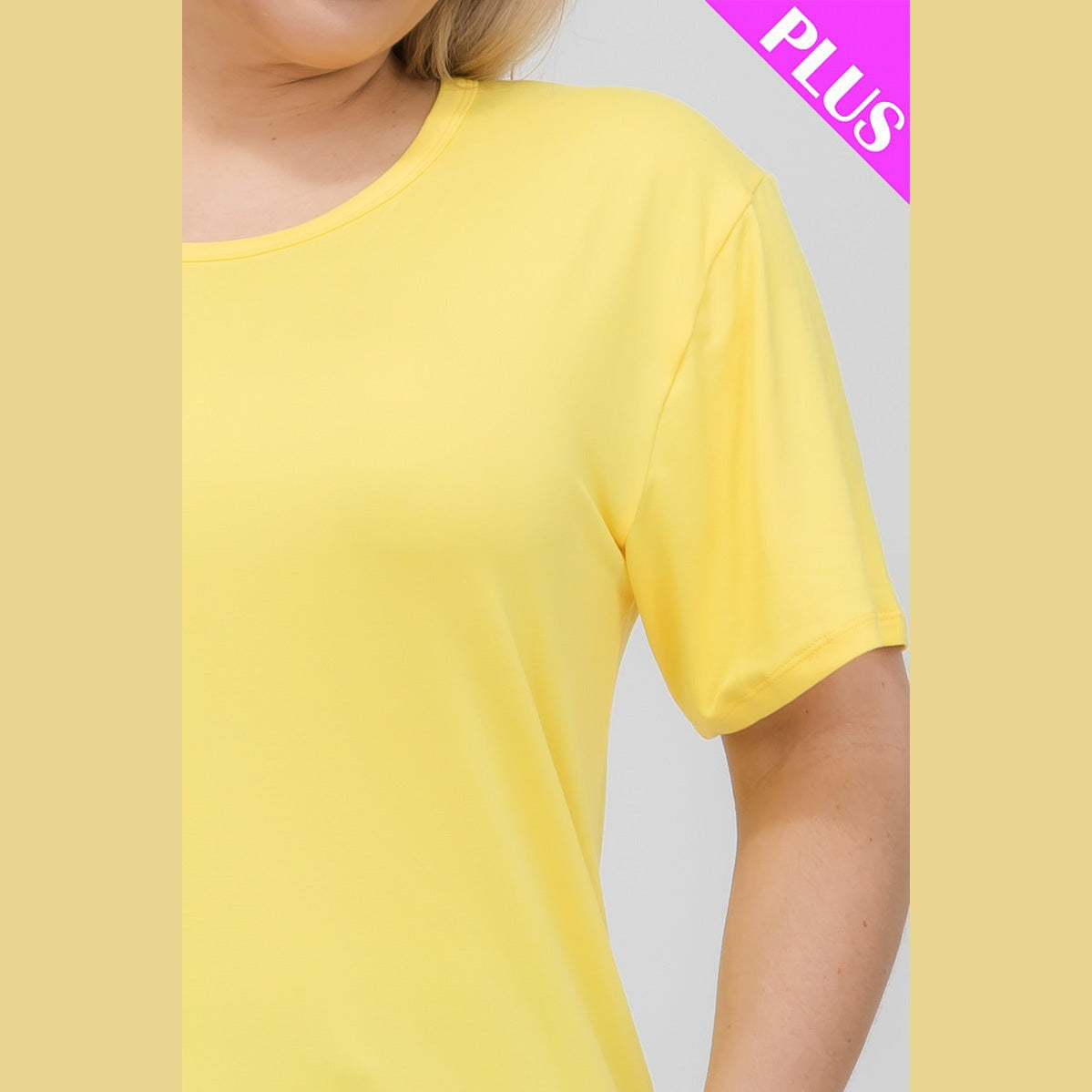 Plus Size Basic Short Sleeve T-shirt