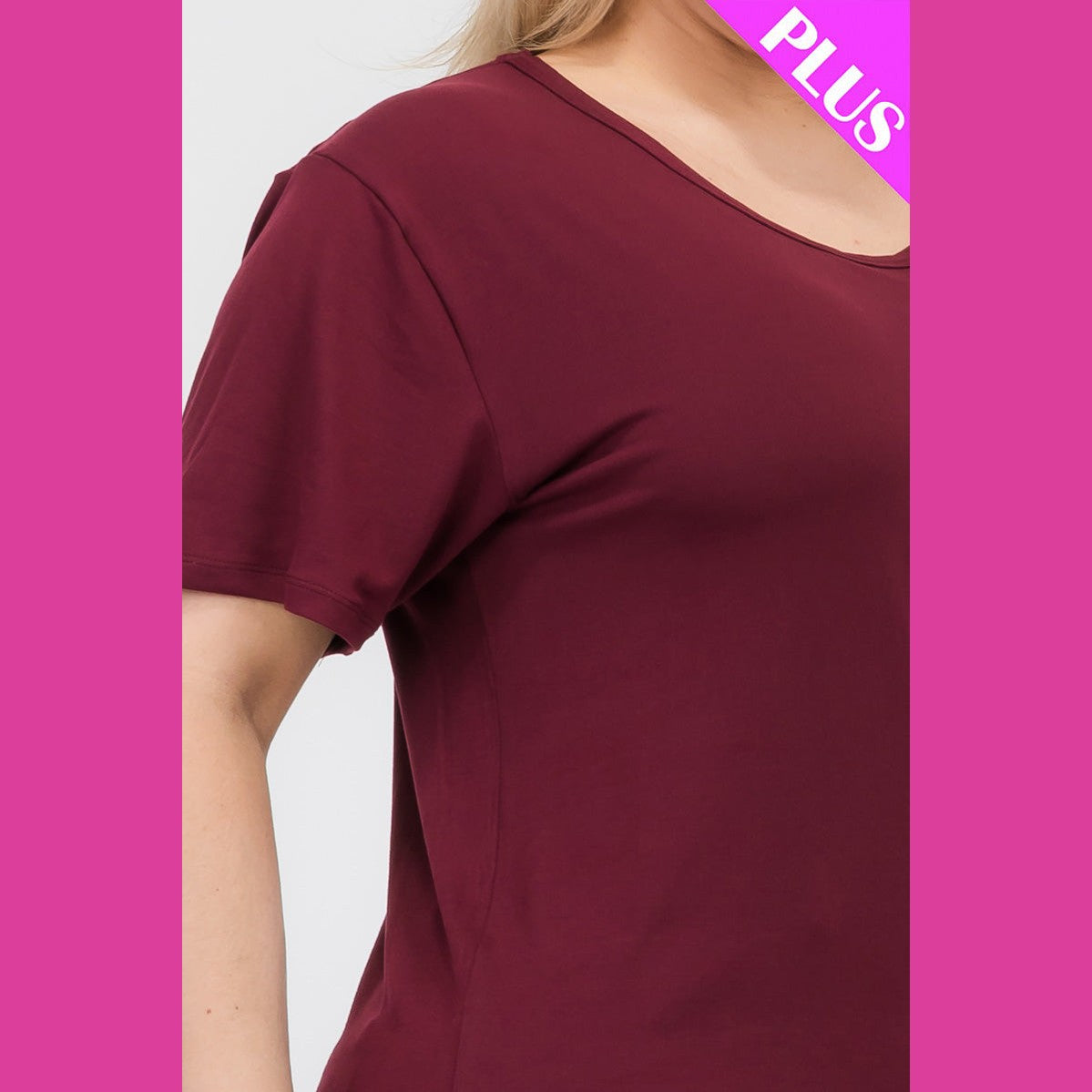 Plus Size Basic Short Sleeve T-shirt