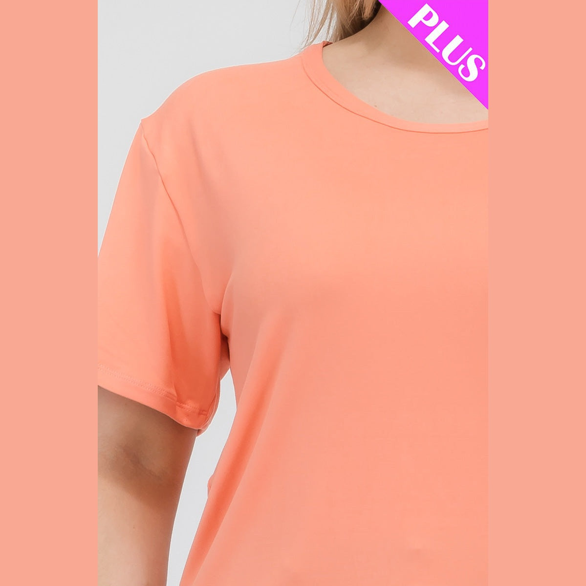Plus Size Basic Short Sleeve T-shirt