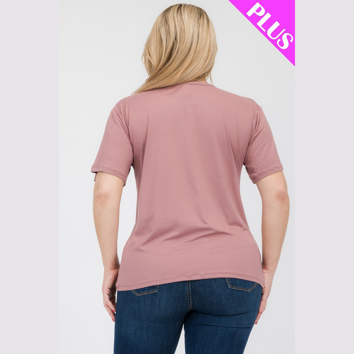 Plus Size Basic Short Sleeve T-shirt