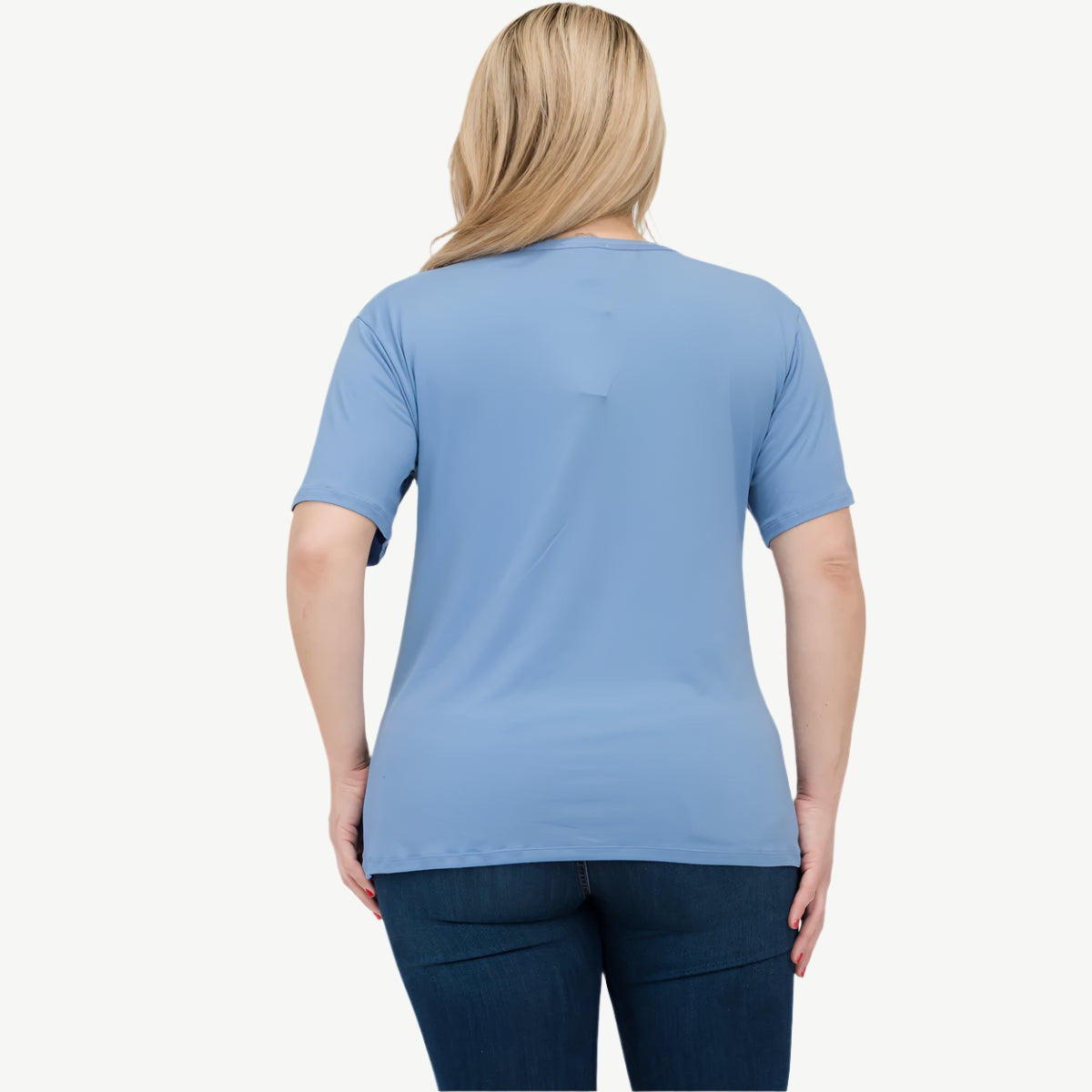 Plus Size Basic Short Sleeve T-shirt