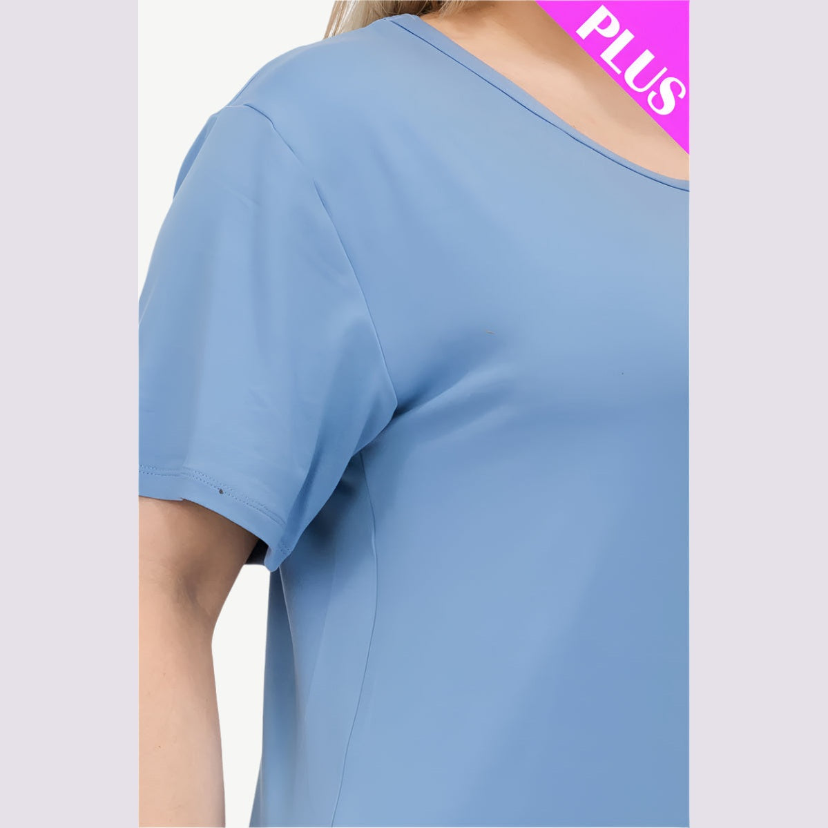 Plus Size Basic Short Sleeve T-shirt