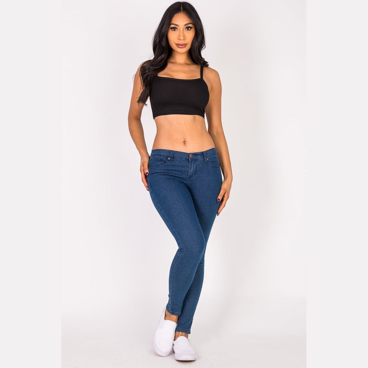Ribbed Knit Cami Crop Top