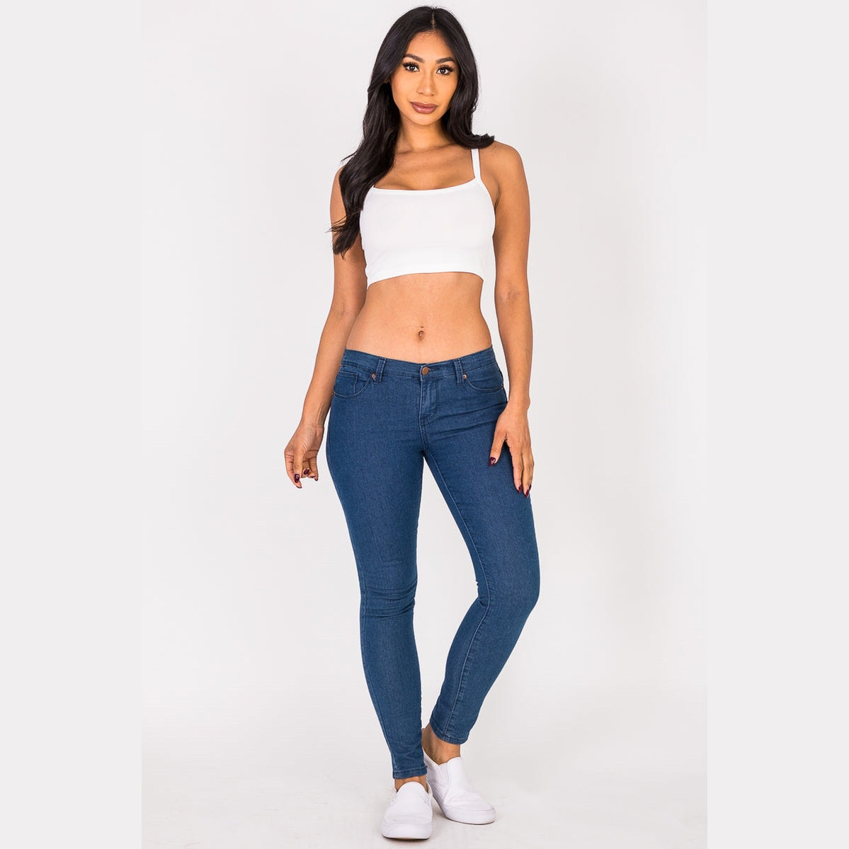 Ribbed Knit Cami Crop Top