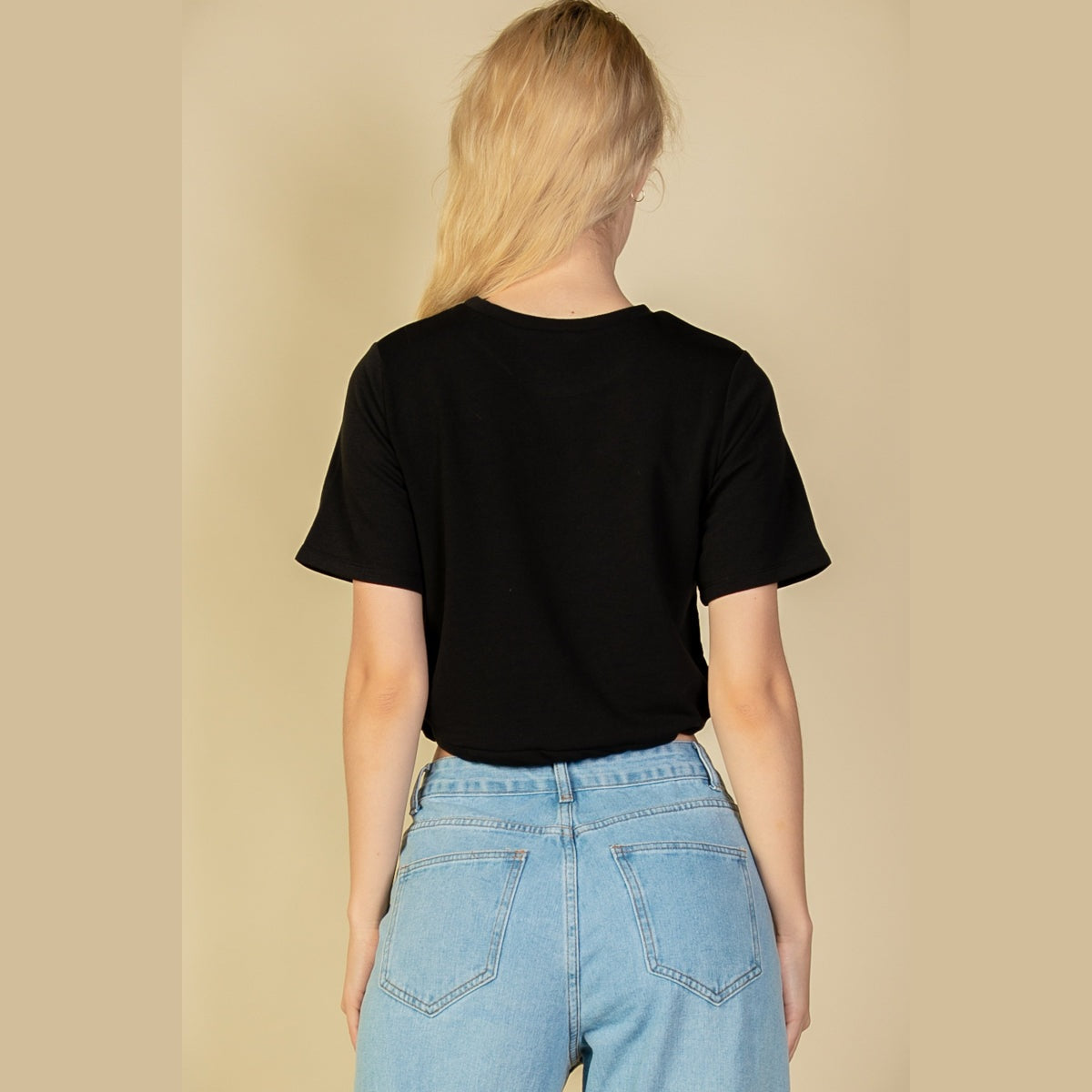 French Terry Toggle Drawstring Crop Top