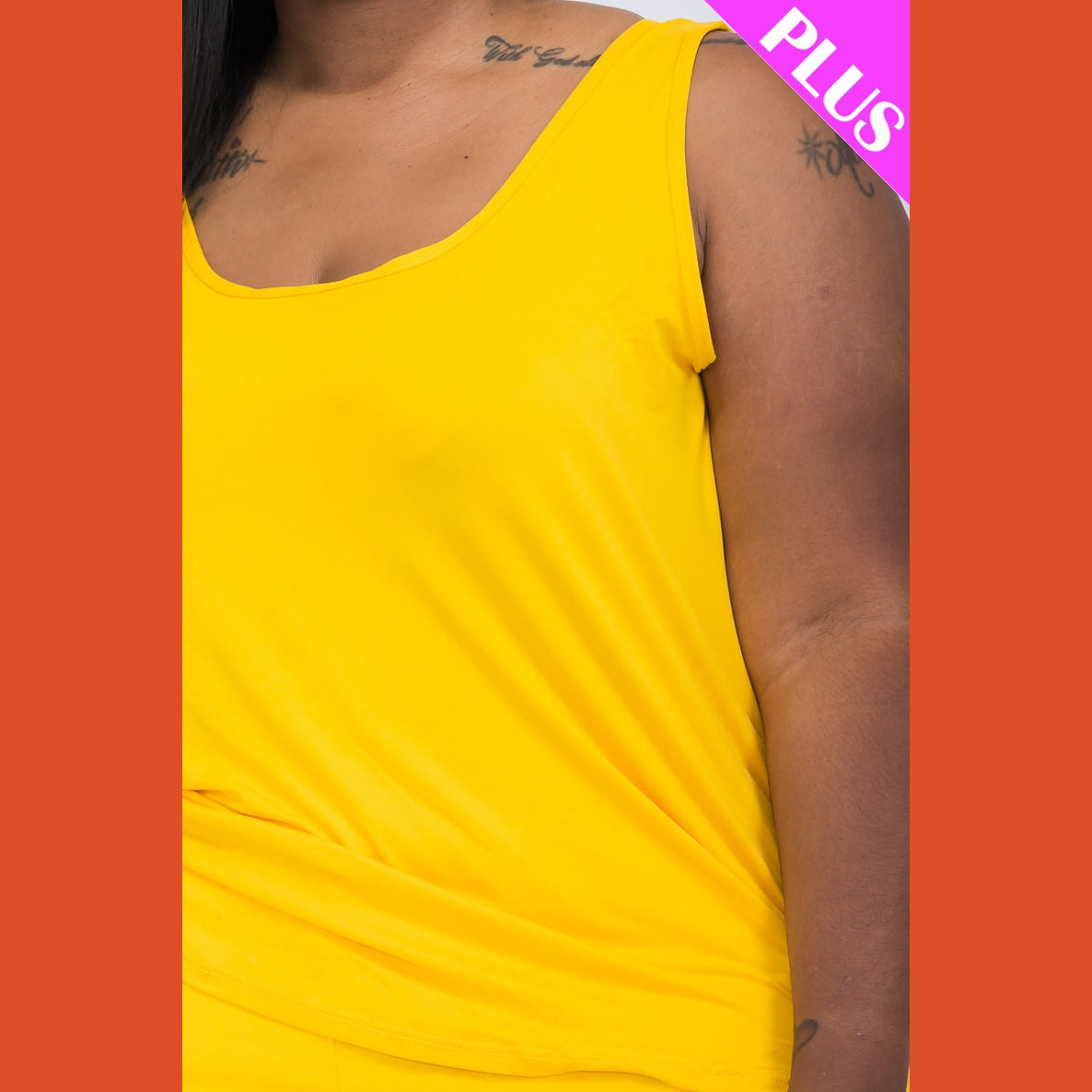Plus Comfy Tank Top & Shorts Set