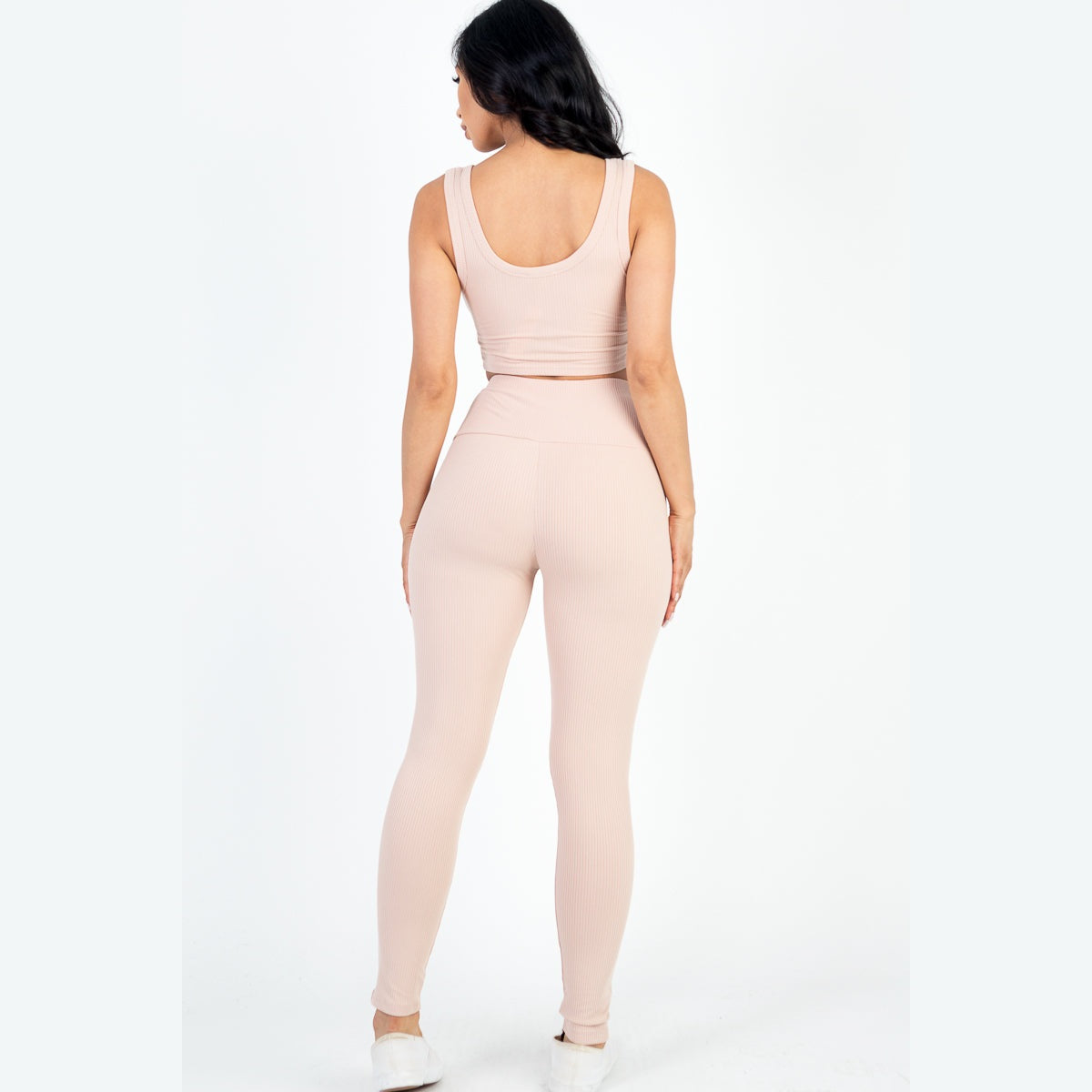 Ribbed Crop Top & Leggings Set