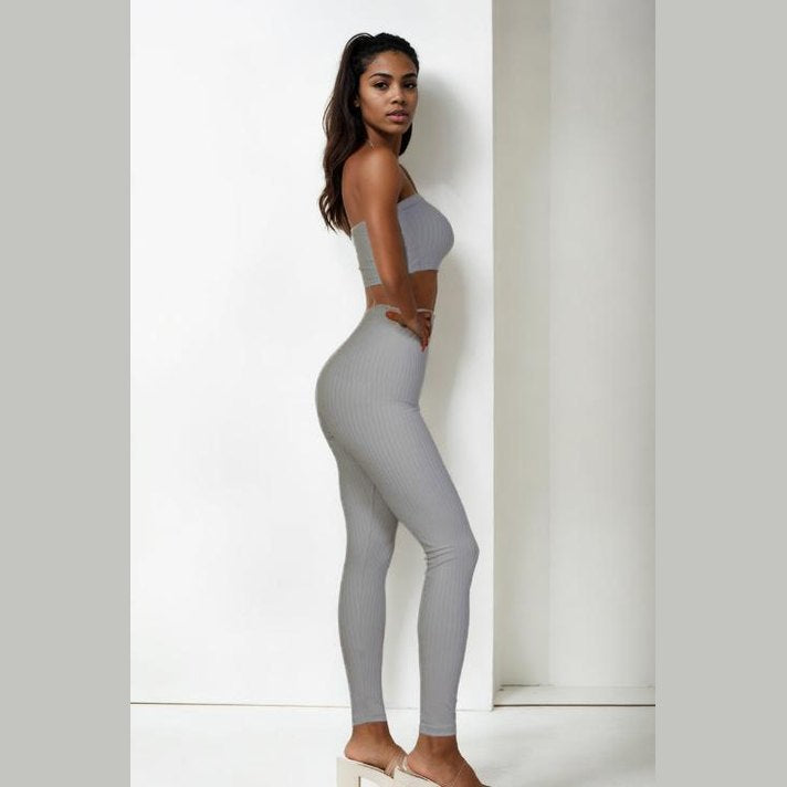 Ribbed Tube Top & Leggings Set