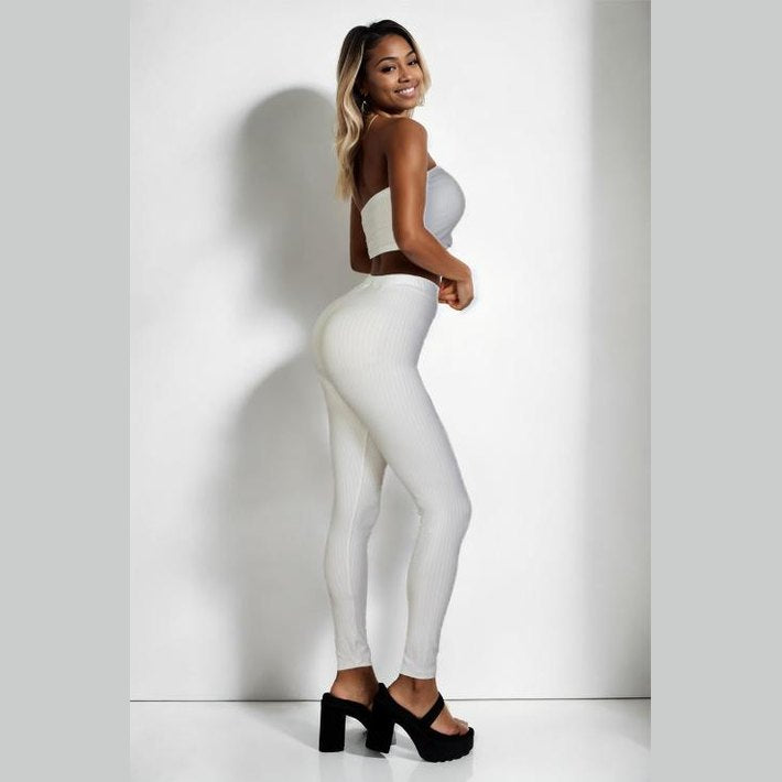 Ribbed Tube Top & Leggings Set