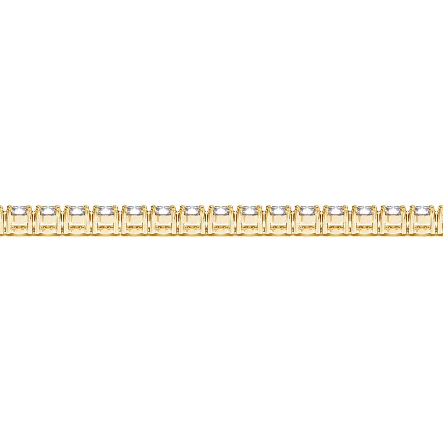 Lab Grown Round Diamond Tennis Bracelet in 14k Yellow Gold(10 cctw F/G VS2/SI1)