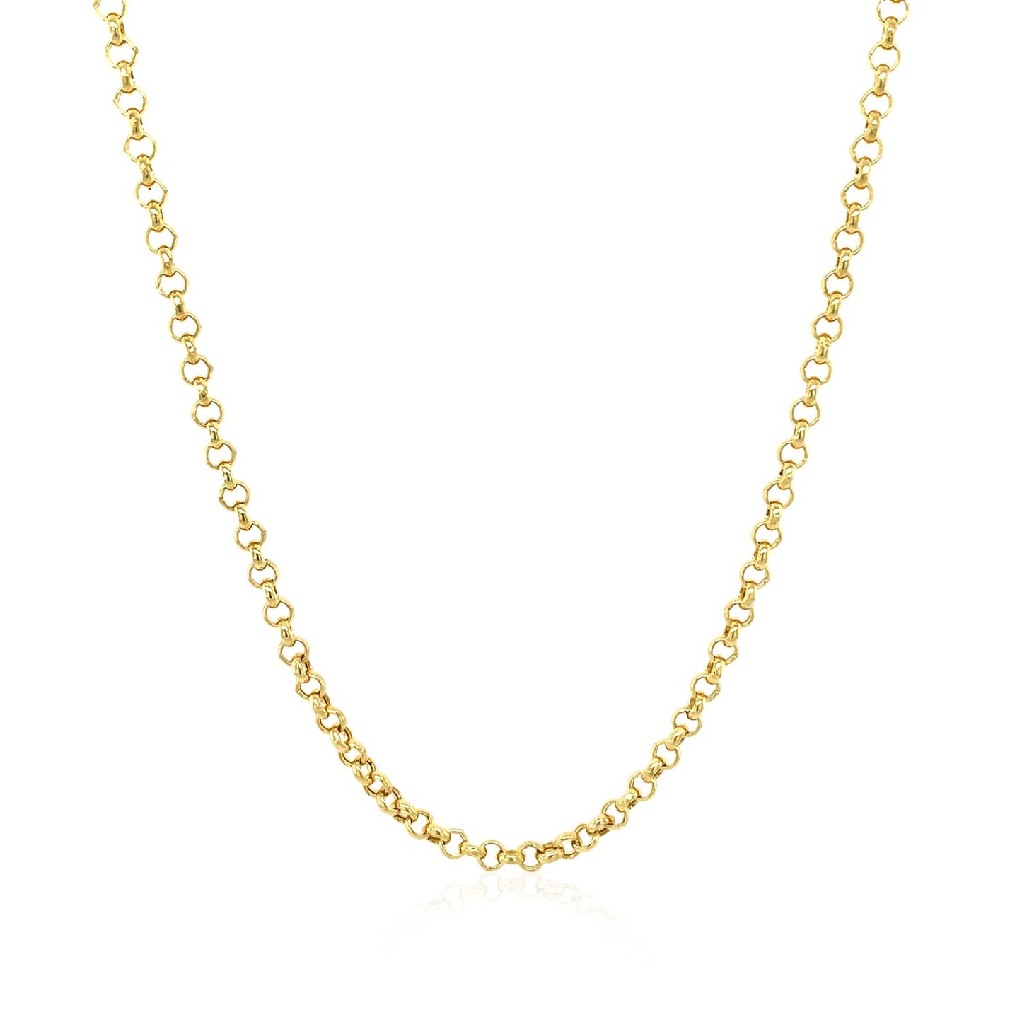 14k Yellow Gold Rolo Chain (2.5 mm)