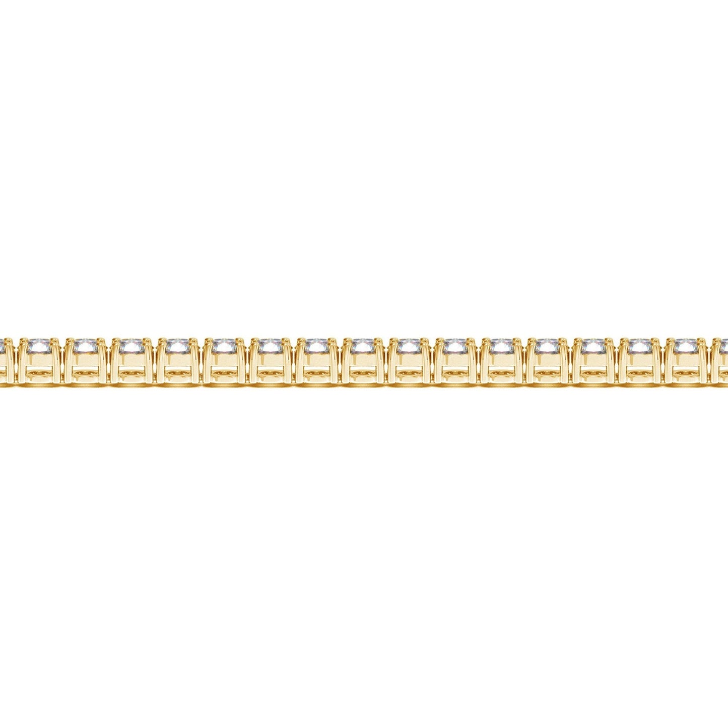 Lab Grown Round Diamond Tennis Bracelet in 14k Yellow Gold (7 cctw F/G VS2/SI1)
