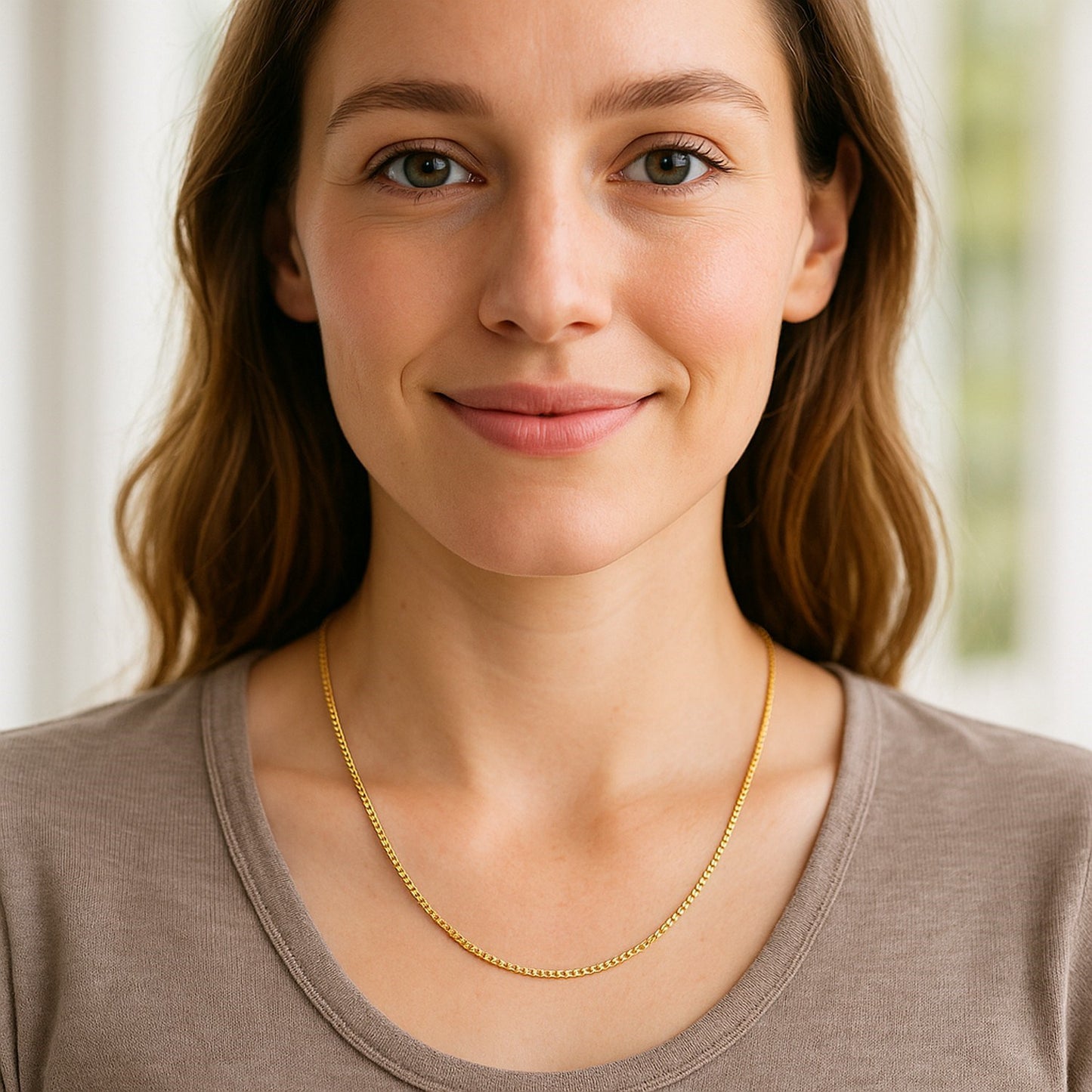 14k Yellow Gold Semi Solid Box Chain (1.80 mm)